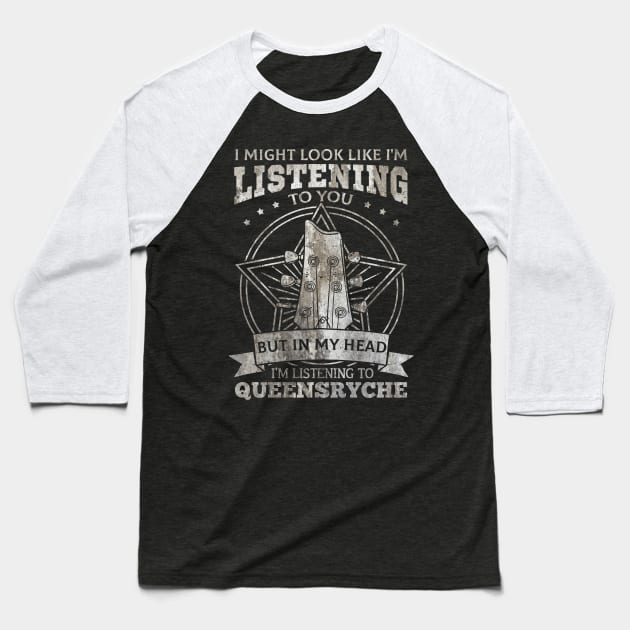 Queensryche Baseball T-Shirt by Astraxxx